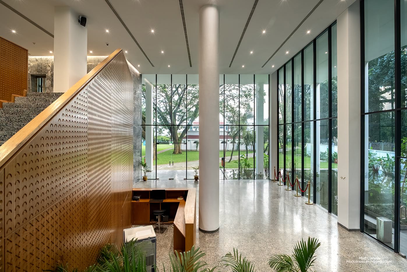 Modern glass skyscraper